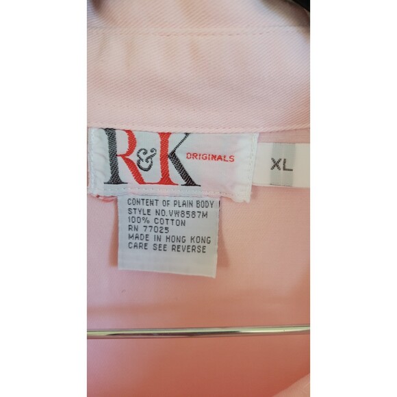 R&K Originals Pink Lace Button Down Shirt - Picture 3 of 3